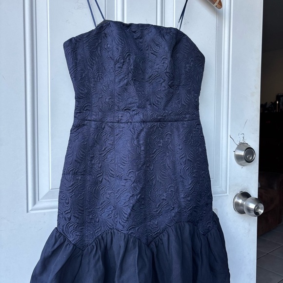 KEEPSAKE the Label Dresses & Skirts - KEEPSAKE the Label Navy Strapless Textured Bustier Dress